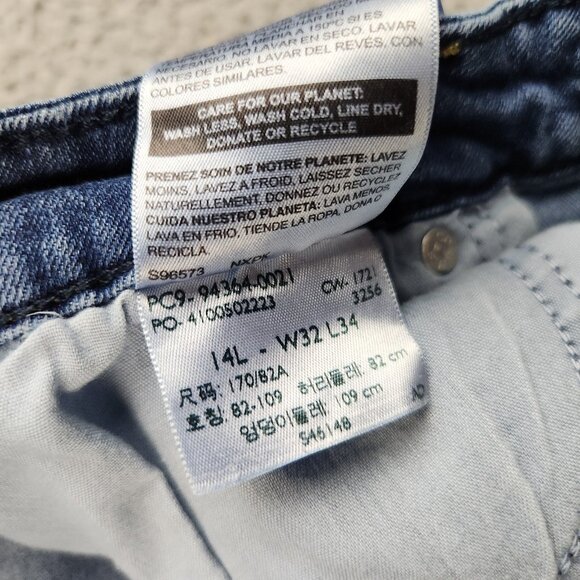 Levi's Classic Bootcut Womens Jeans Size 14 Blue Dark Wash Mid Rise Good Stretch - Picture 3 of 11